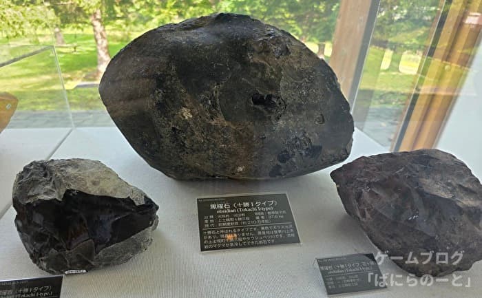 【ひがし大雪自然館】黒曜石(十勝 Ⅰタイプ)