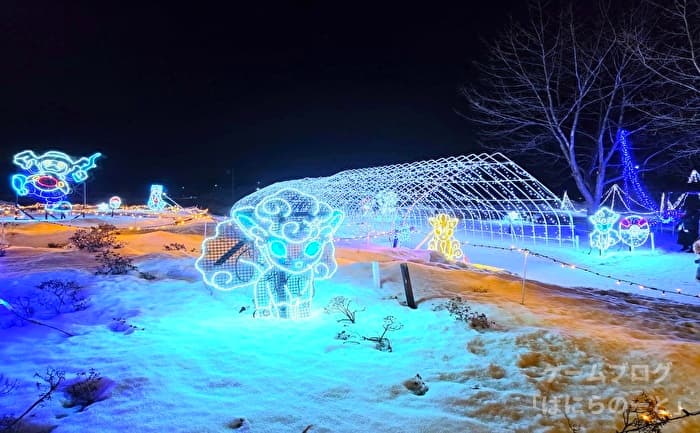 【道の駅メルヘンの丘 めまんべつ】ポケモンイルミネーション その1